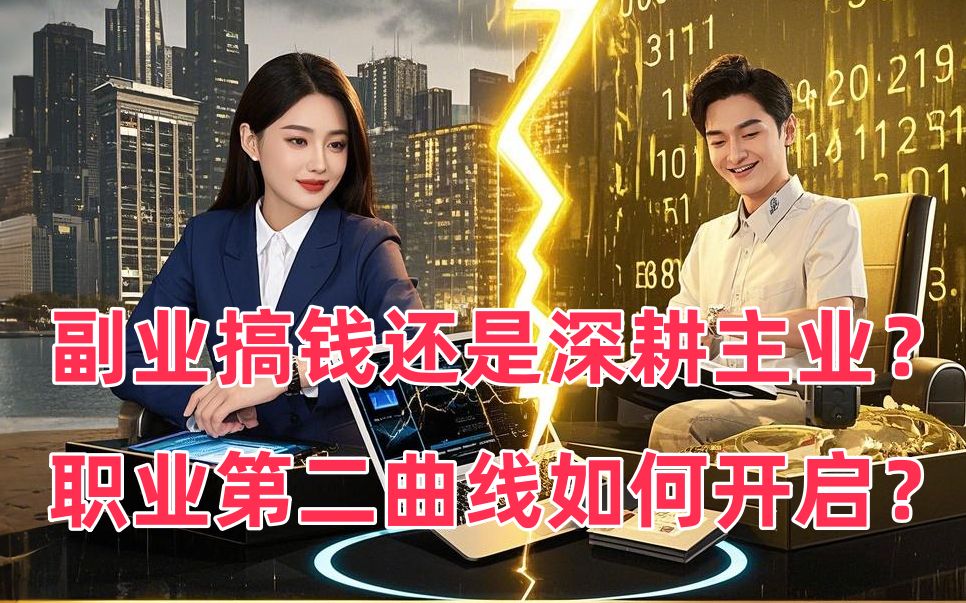 副业搞钱还是深耕主业？职业第二曲线如何开启？_哔哩哔哩_bilibili