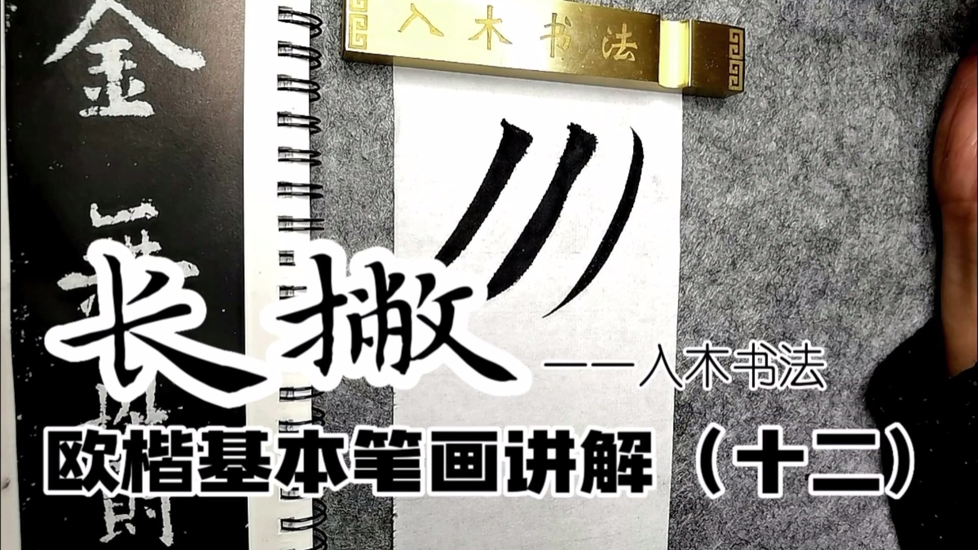 入木书法欧楷基本笔画讲解视频课_哔哩哔哩_bilibili