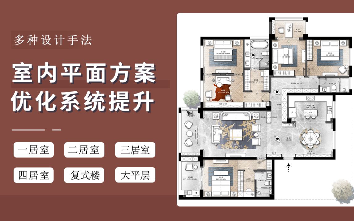 室内设计户型方案优化全面系统提升教程_哔哩哔哩_bilibili