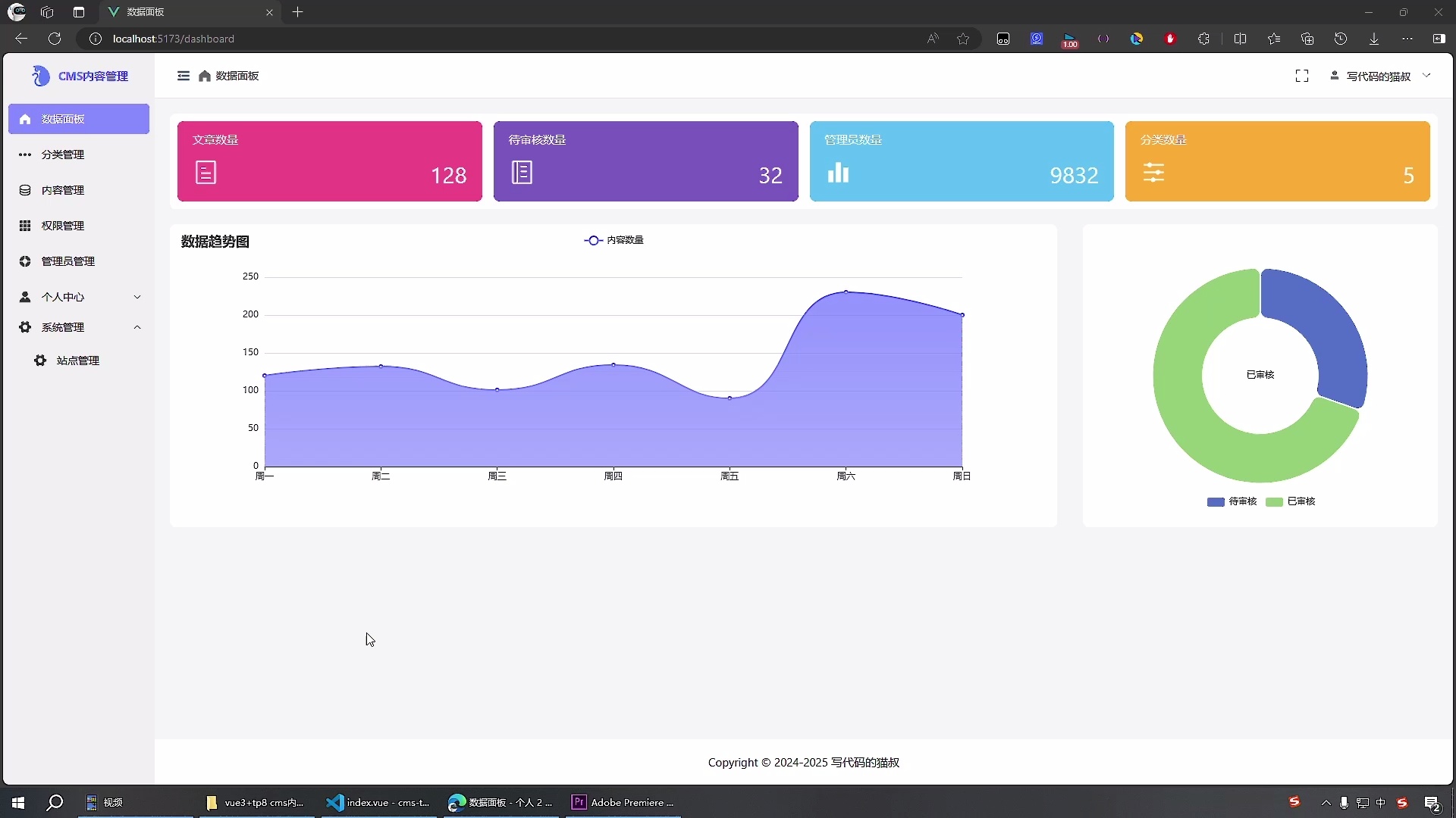 vue3+thinkphp8 cms内容管理系统_哔哩哔哩_bilibili