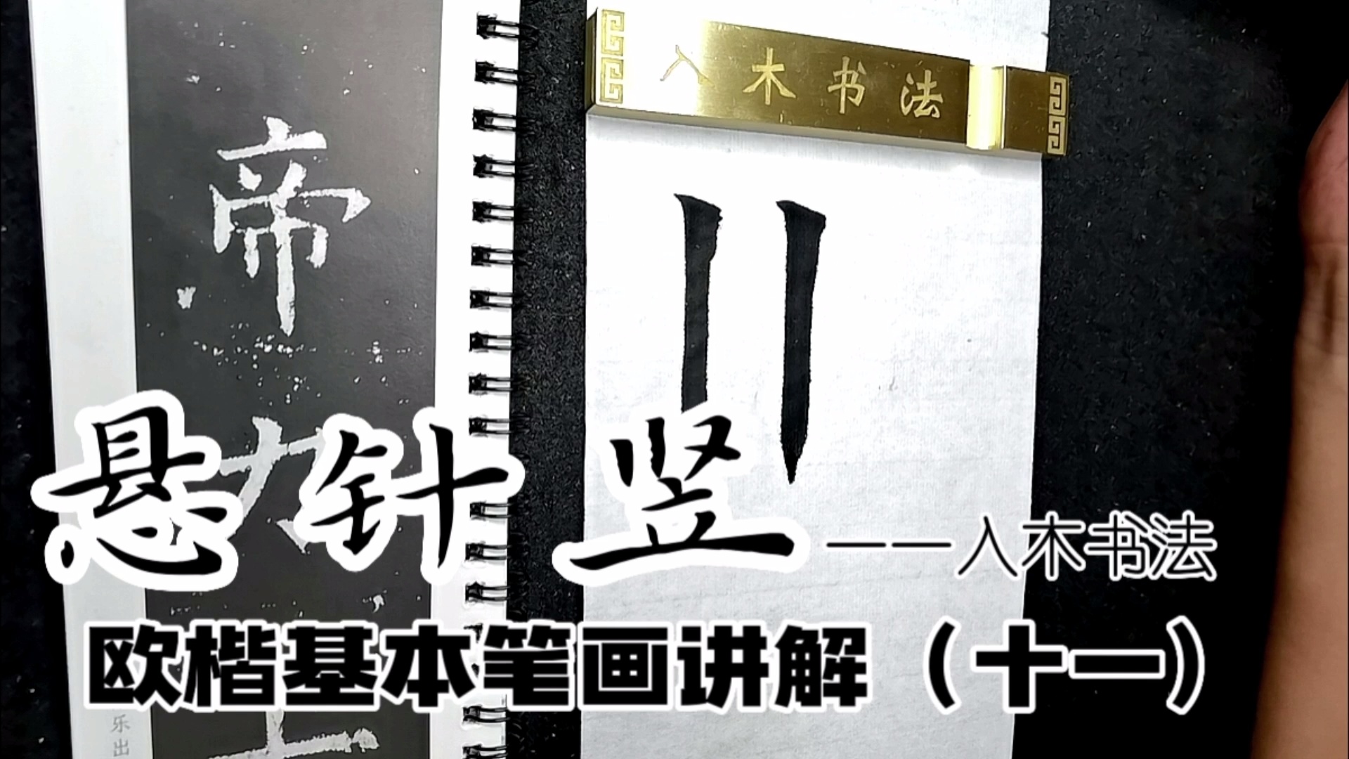 入木书法欧楷基本笔画讲解视频课_哔哩哔哩_bilibili