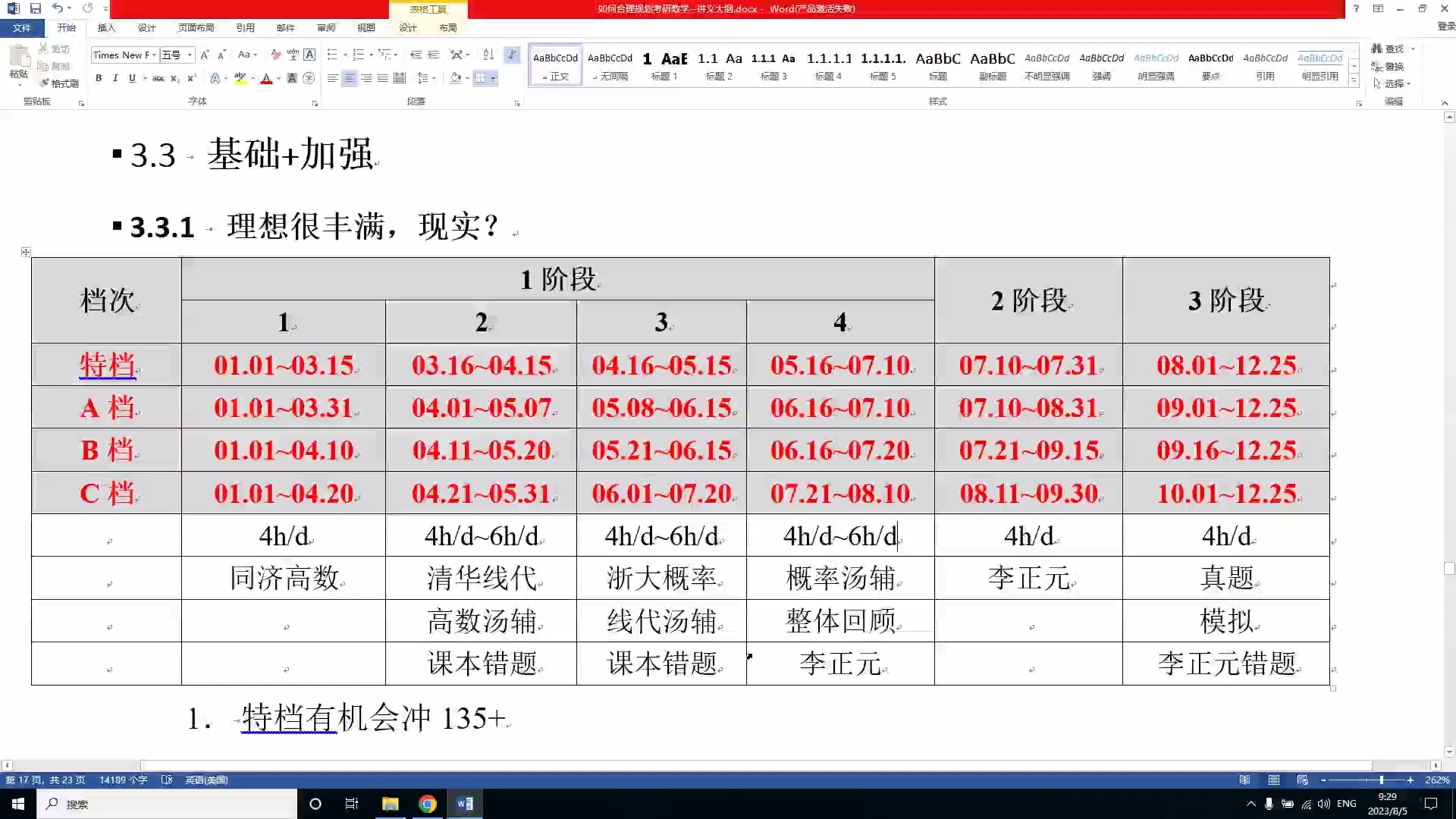 考研数学高分特训班(≥120)规划_哔哩哔哩_bilibili