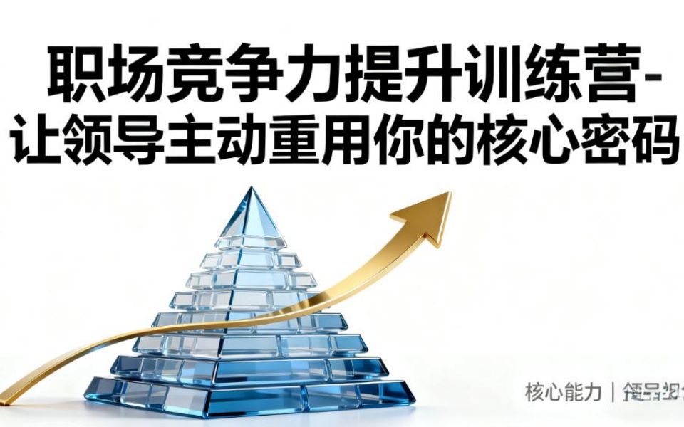 职场竞争力提升训练营-让领导主动重用你的核心密码_哔哩哔哩_bilibili